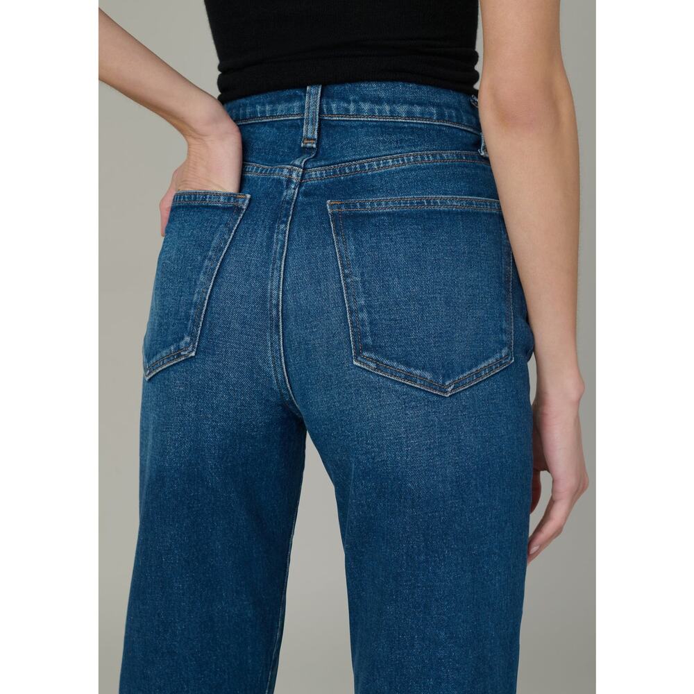 Joe's Denim high rise Straight jeans with raw hem, cuff - Picture 6 of 6